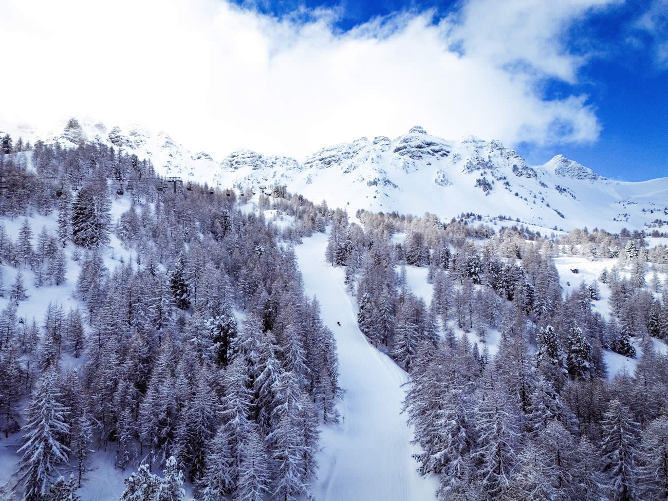 Neige fraîche à Vars (Hautes-Alpes) : des hauteurs de neige très appréciables !